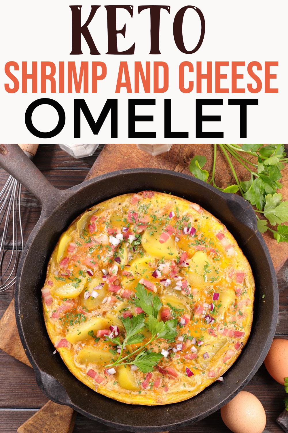 Keto Shrimp and Cheese Omelet