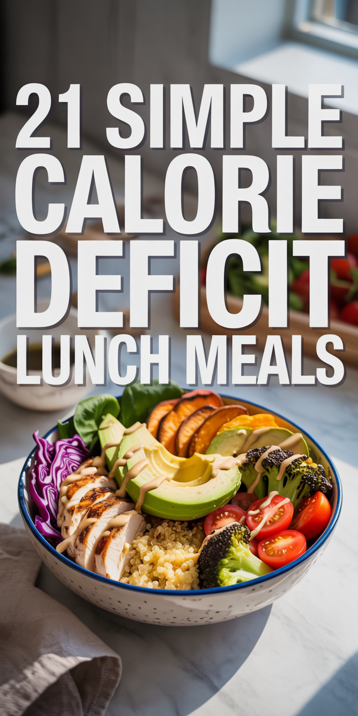 21 Simple Calorie Deficit Lunch Meals | Upgraded Health