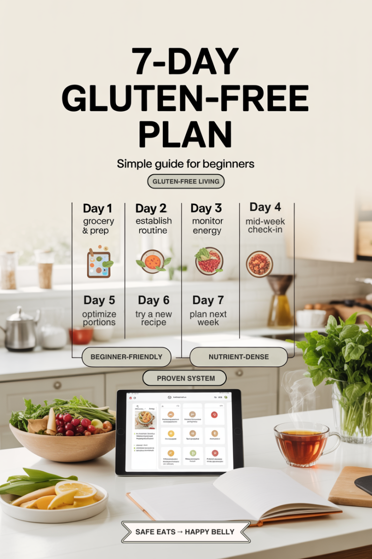 A Simple 7-Day Gluten-Free Meal Plan For Beginners: Easy Recipes ...