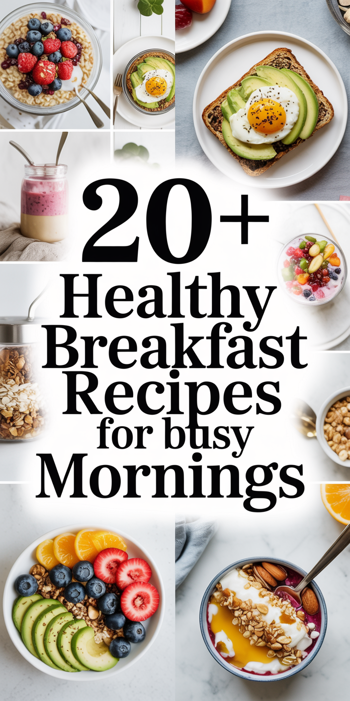 20+ Healthy Breakfast Recipes For Busy Mornings | Upgraded Health