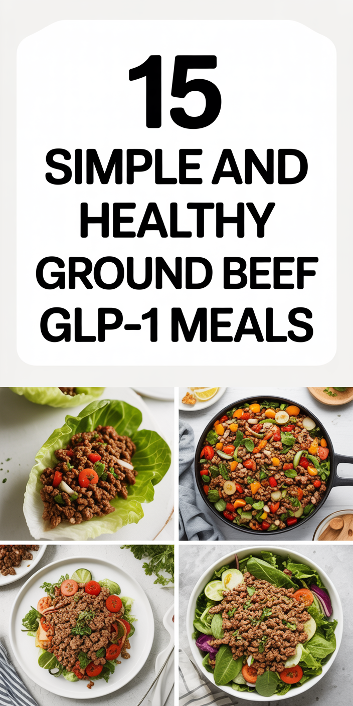 15 Simple and Healthy Ground Beef GLP-1 Meals | Upgraded Health