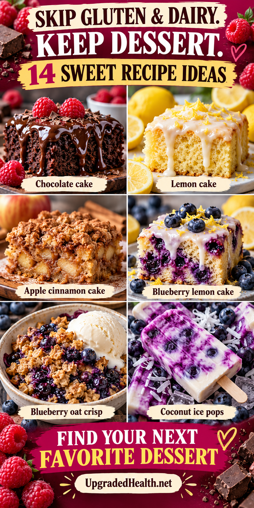 14 Gluten-Free and Dairy-Free Dessert Recipes to Try — visual kitchen guide.