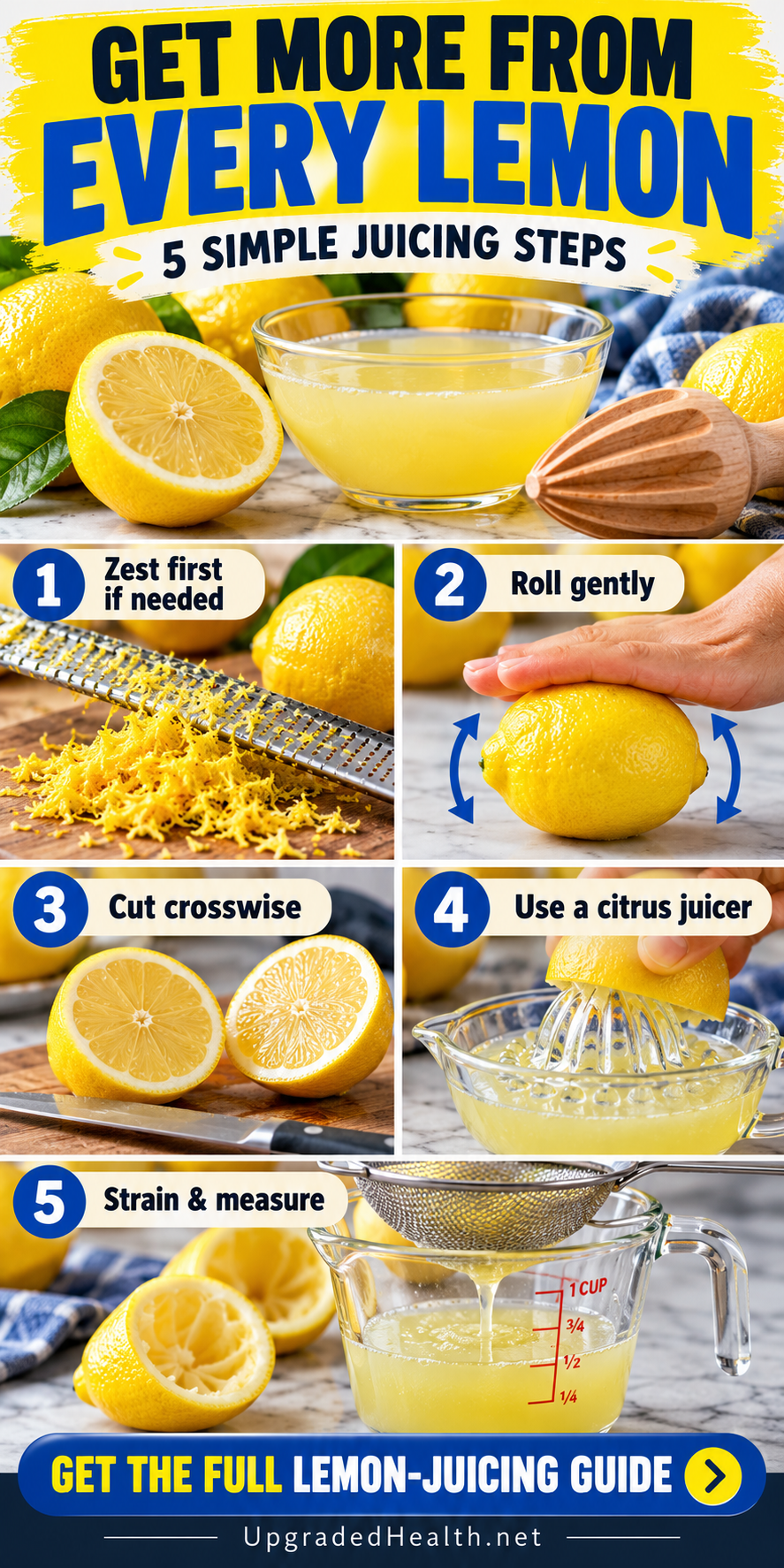 How to Get More Juice Out of a Lemon: 5 Simple Steps — visual kitchen guide.